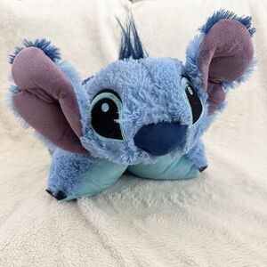 Disney Parks Stitch Pillow Pet 16” Stuffed Animal Toy Blue